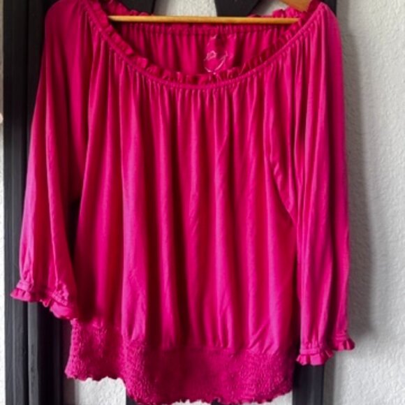 INC International Concepts Pink Blouse XL - Picture 1 of 3